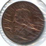 South Africa 1898 1 penny AU RB
