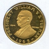 Liberia 1965 GOLD 12 dollars PROOF VERY SCARCE