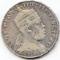 Ethiopia 1889-A silver 1 birr F+ details cleaned