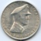 Philippines 1947-S silver 1 peso MacArthur AU/UNC