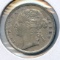 Straits Settlements 1895 silver 10 cents AU