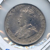 Australia 1914-H silver 1 florin F+