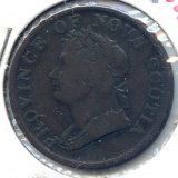 Canada/Nova Scotia 1832 1/2 penny token about VF