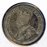 Canada 1930 silver 10 cents VF