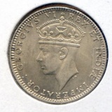 East Africa 1943 silver 50 cents BU