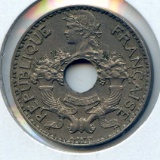 French Indochina 1930 5 cents AU