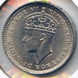 Hong Kong 1938 5 cents BU