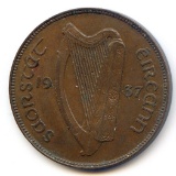 Ireland 1937 1 penny XF