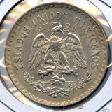 Mexico 1921 silver 1 peso good VF