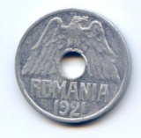 Romania 1921 25 bani UNC