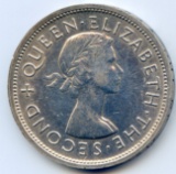 Southern Rhodesia 1953 silver crown AU