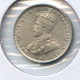 Straits Settlements 1919 silver 5 cents BU