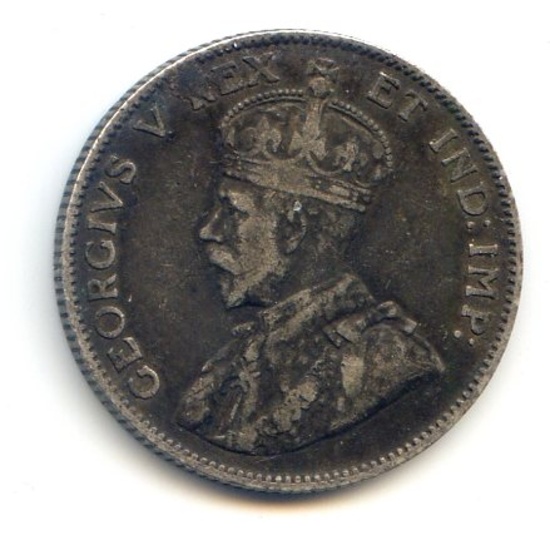 Canada 1911 silver 25 cents VF