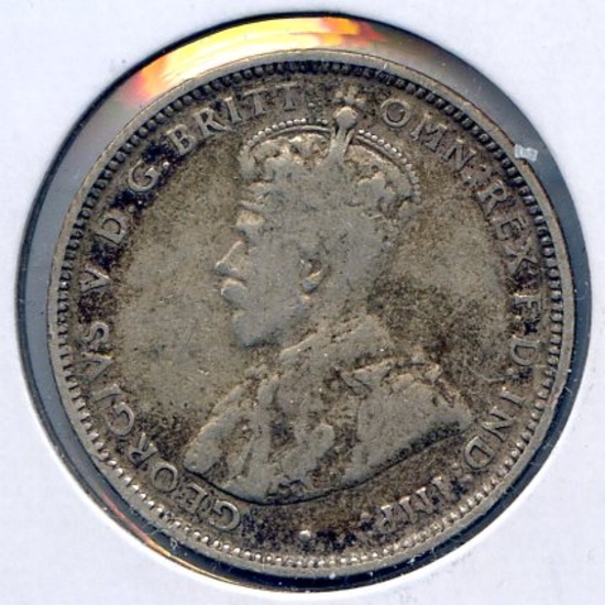 Australia 1925 silver shilling F