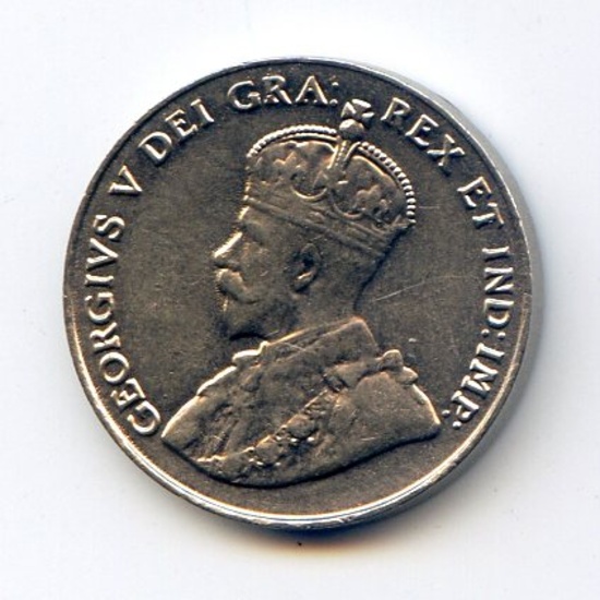 Canada 1927 5 cents lustrous UNC