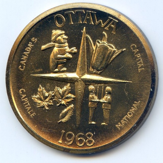 Canada/Ottawa 1968 souvenir dollar gem BU