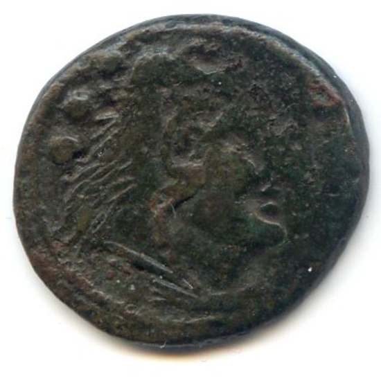 Ancient/Roman Republic 2nd century BCE bronze quadrans F/VF