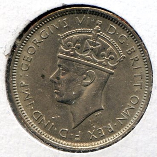 British West Africa 1944-KN 3 pence BU