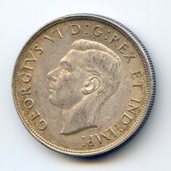 Canada 1939 silver 1 dollar Royal Visit lustrous AU