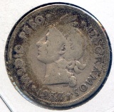 Dominican Republic 1937 silver 1/2 peso VF