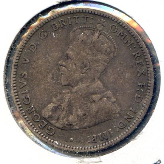 Australia 1922 silver shilling F