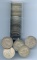 Great Britain 1937-46 silver shillings, roll of 40 pieces
