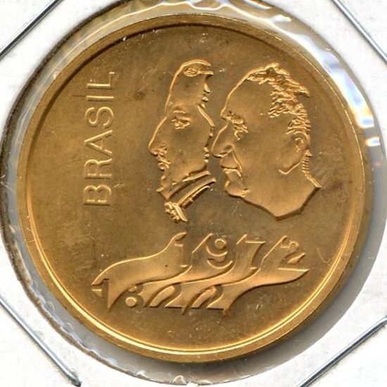 Brazil 1972 GOLD 300 cruzeiros BU