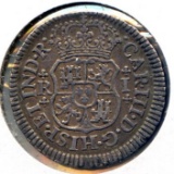 Mexico 1765 Mo silver 1 real XF