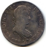 Mexico 1817 JJ silver 8 reales VF