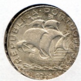 Portugal 1951 silver 2-1/2 escudos choice BU