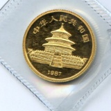China/PRC 1987-Y GOLD 10 yuan Panda gem BU