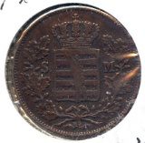 Germany/Saxe-Meiningen 1842 1 kreuzer XF old cleaning