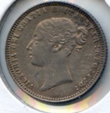 Great Britain 1873 silver 6 pence XF