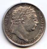 Great Britain 1816 silver 6 pence XF
