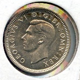 Great Britain 1943 silver 3 pence BU SCARCE