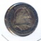 USA 1893 silver Columbian half dollar toned XF