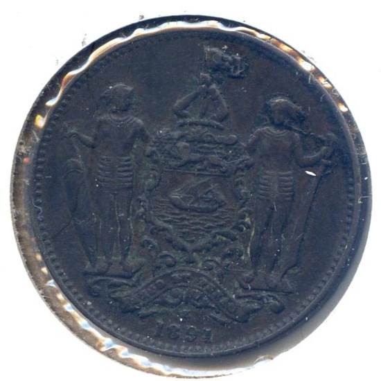 British North Borneo 1891-H 1 cent XF