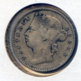 Straits Settlements 1884-1902 silver 10 cents, 3 better pieces