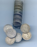Venezuela 1920-60 silver 1 bolivar roll of 40 pieces