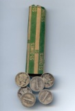 USA Mercury dimes, roll of 50 pieces ($5 face)