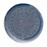 Germany/Mecklenburg-Schwerin 1861-A silver 1/48 thaler XF