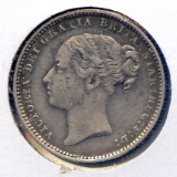 Great Britain 1883 silver 1 shilling good VF