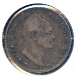 Great Britain 1834 silver 1 shilling VF
