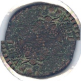 Italy/Naples 1588 GR tornese about F details