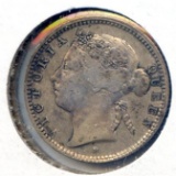 Mauritius 1889-H silver 20 cents VF/XF