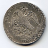 Mexico 1832 ZsOM silver 8 reales XF