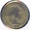 Spain 1865 silver 40 centimos F/VF