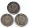 Switzerland 1898-1910 silver 1/2 francs, 7 pieces VG to good VF