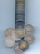 Cuba 1915-52 silver 20 centavos, roll of 40 pieces
