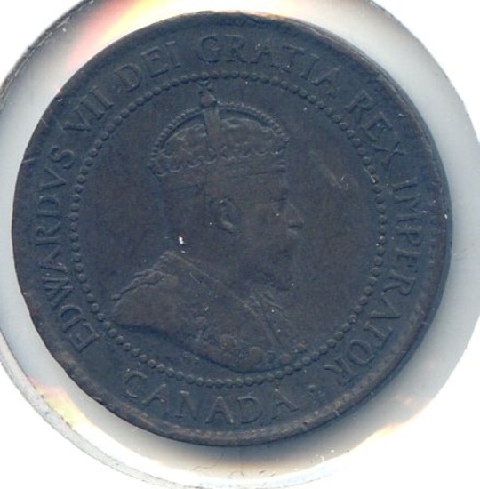 Canada 1905 cent XF semi-key
